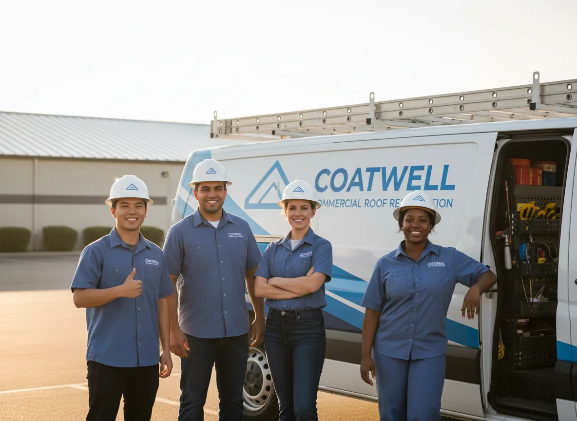 Commercial roof coating company in Emden, IL